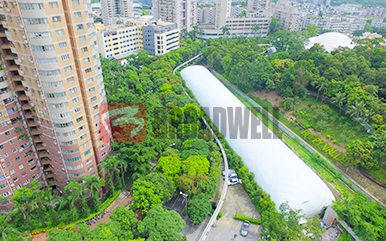 深圳南山华侨城体育中心气膜网球馆