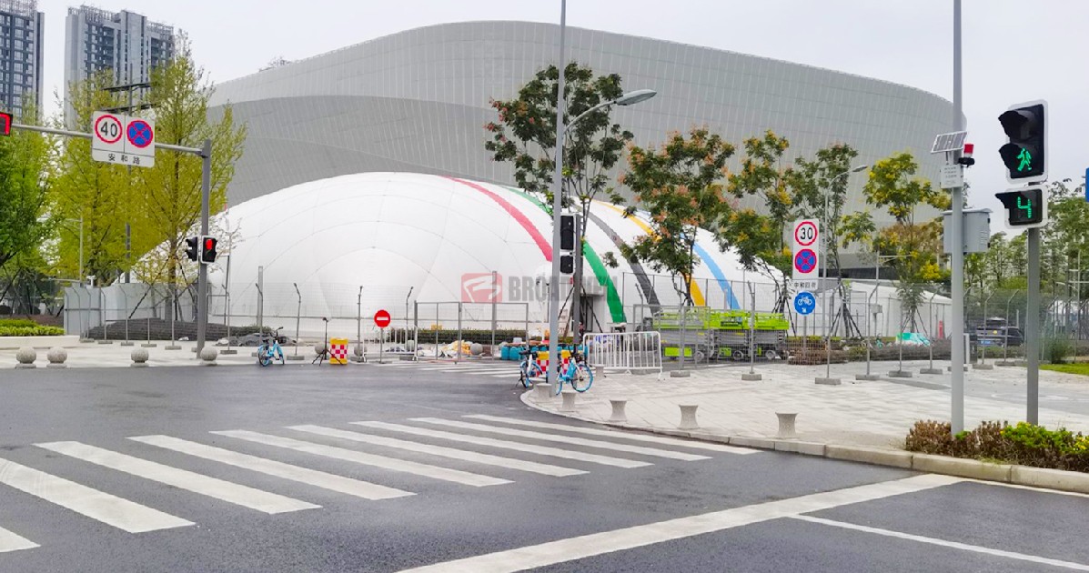 成都高新区体育中心世乒赛改造工程气膜项目
