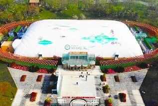 扬州4.18国际生态旅游节开幕，博德维“飞艇”气膜主会场惊艳亮相
