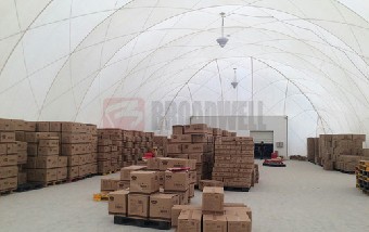 大型可移动的气膜仓库，物流仓储行业新选择
