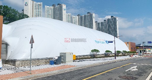 韩国浦项市政应急疏散气膜体育综合馆